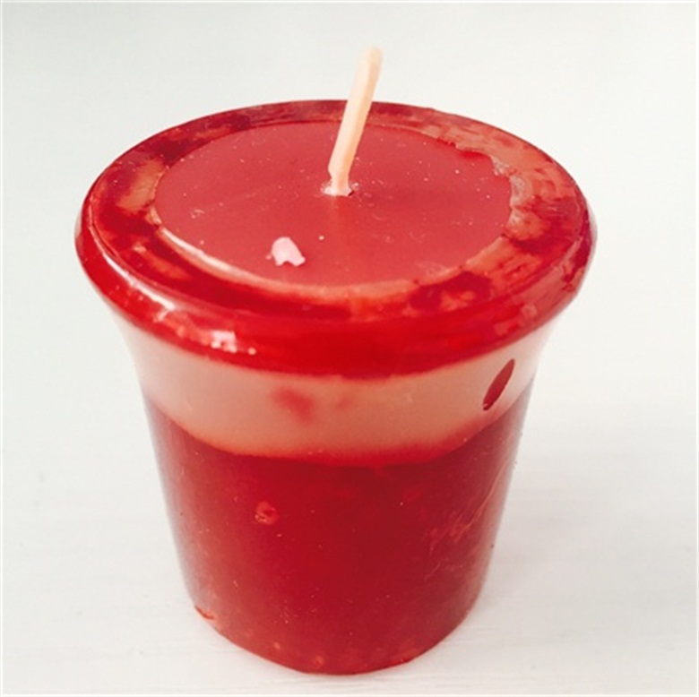 Pure Colored Smooth Surface 50G Chinese Factory Made Votive Candles