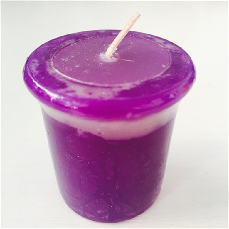 Pure Colored Smooth Surface 50G Chinese Factory Made Votive Candles