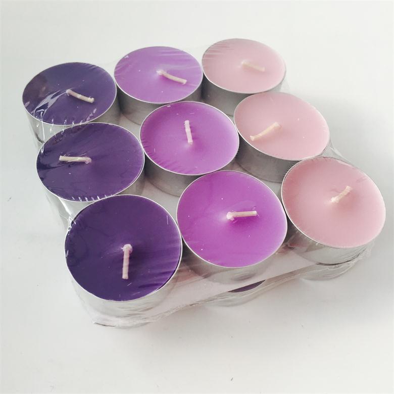 Lavender Series Multi Colored Soft Fragrances Tealight Candle On Sale