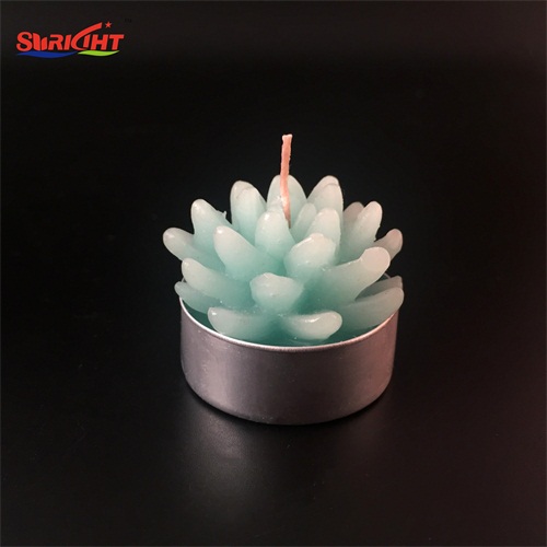 Cute Original Scented Green Interior Decoration Plant Tealight Candle