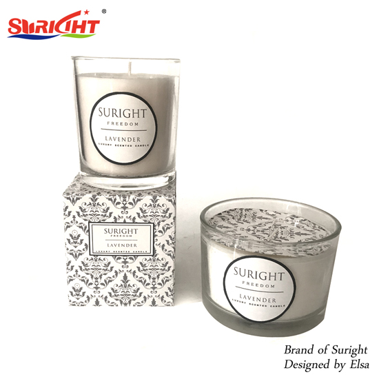 Luxury Glass Jar Scented Candle Paraffin Wax Candle