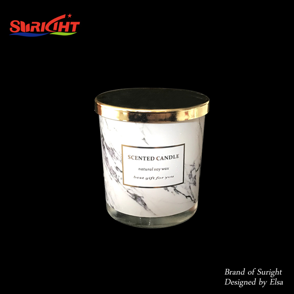 Scented Soy Candle In Glass Jar With Metal Lid