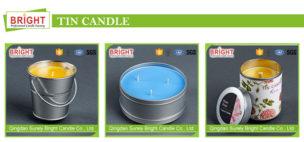 Luxury Customized Muslim Glass Scented Candles with Metal Lid