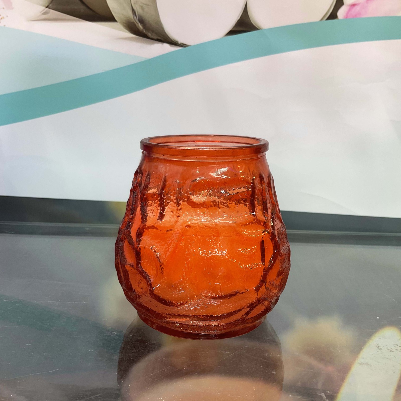Night Light Colored Glass Candle Scented