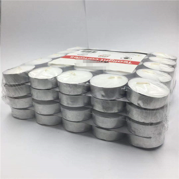 8hr 50pk China candle manufacturer White unscented tealight candles wholesale