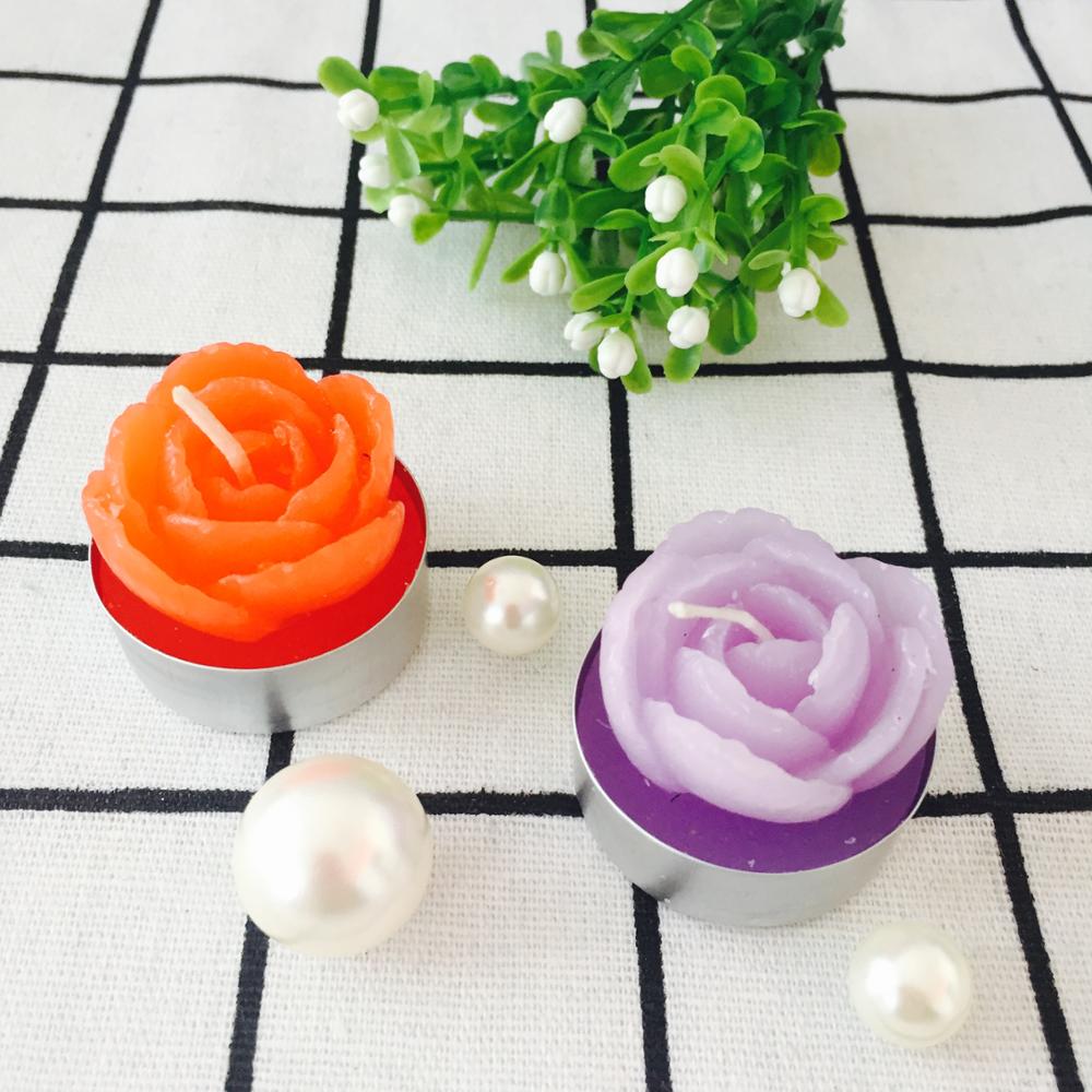 Flower Shape Leading Series Multi Colored Popular Tealight Candle