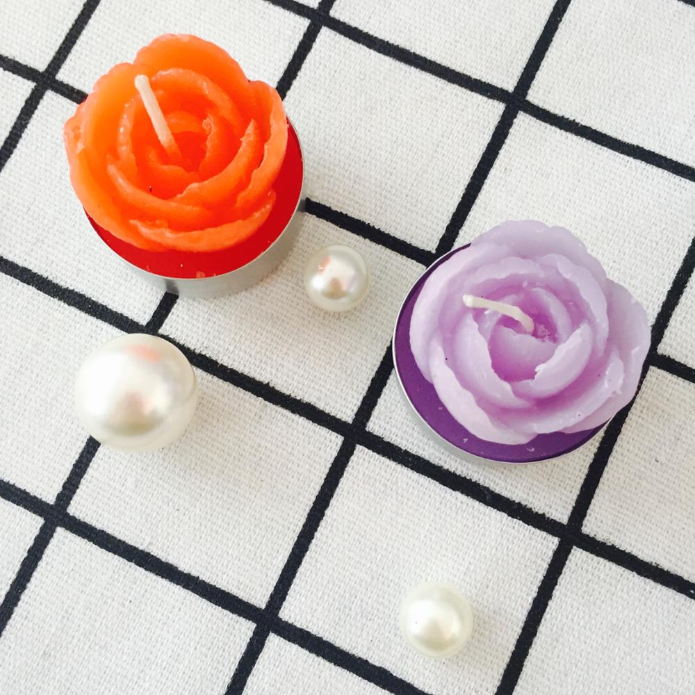 Flower Shape Leading Series Multi Colored Popular Tealight Candle