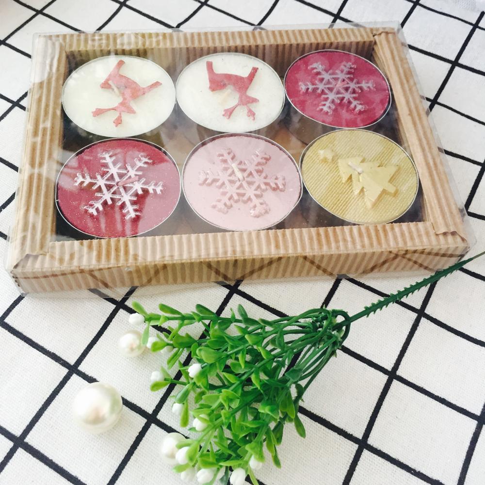 Christmas Gift Series Hot Selling Big Size Long Time Burning Tealight Candle