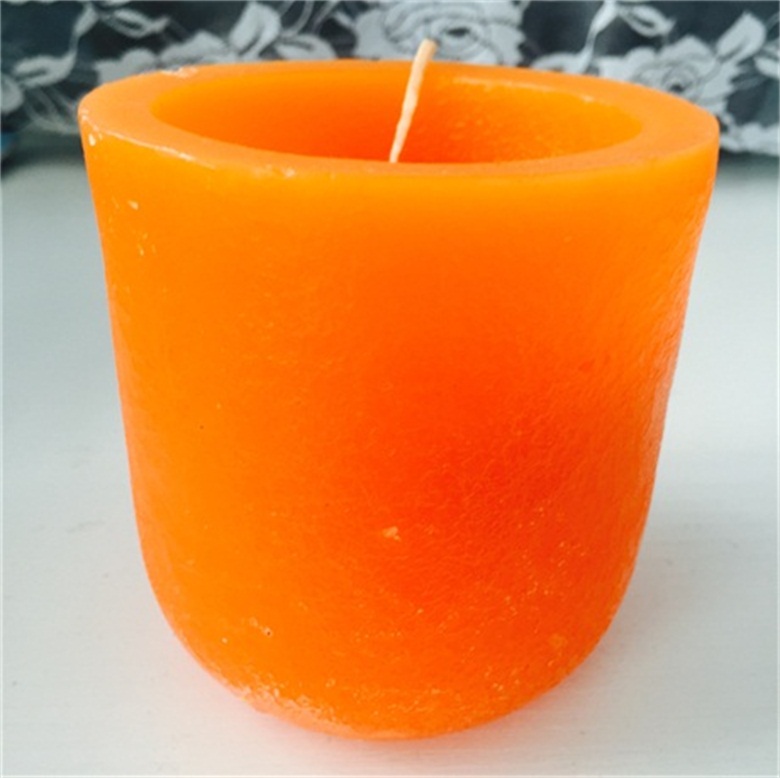 Long Burning Time Traveling Use Scented Concaved Top Craft Pillar Candle