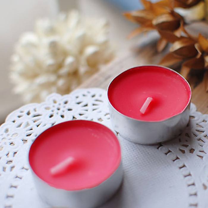 4Hours Burning Time Pure Colored Soy Wax Handmade Tealight Candle