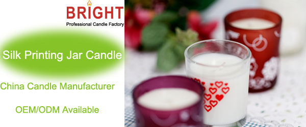 Printing Effect Soy Wax Cheap Candle In Transparent Glass Jar