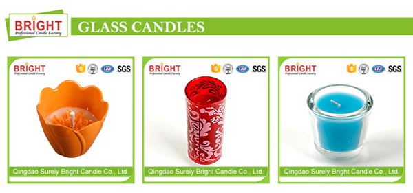 Printing Effect Soy Wax Cheap Candle In Transparent Glass Jar