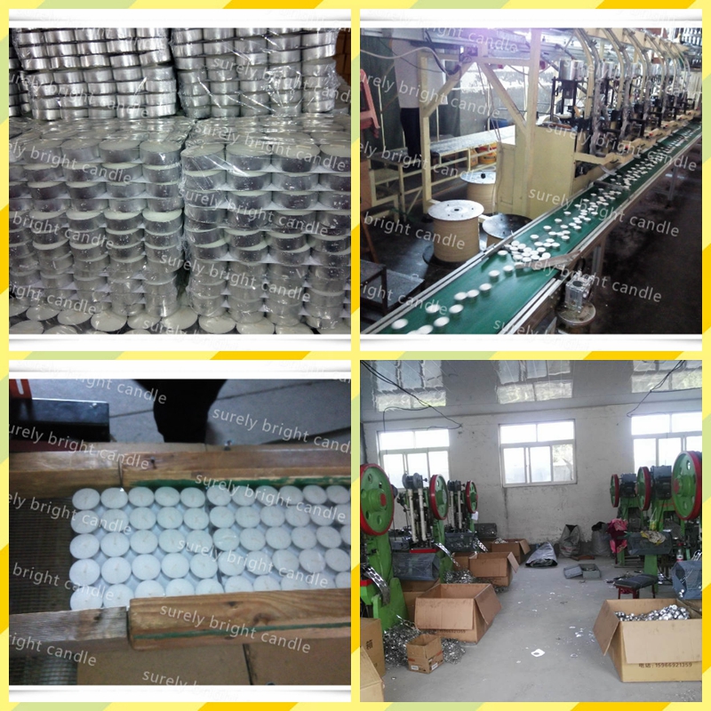 17g 6 hour white tea light candles factory China best quality