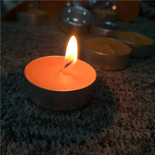 Bath use scented orange 4 hour manual hand craft tea light candles
