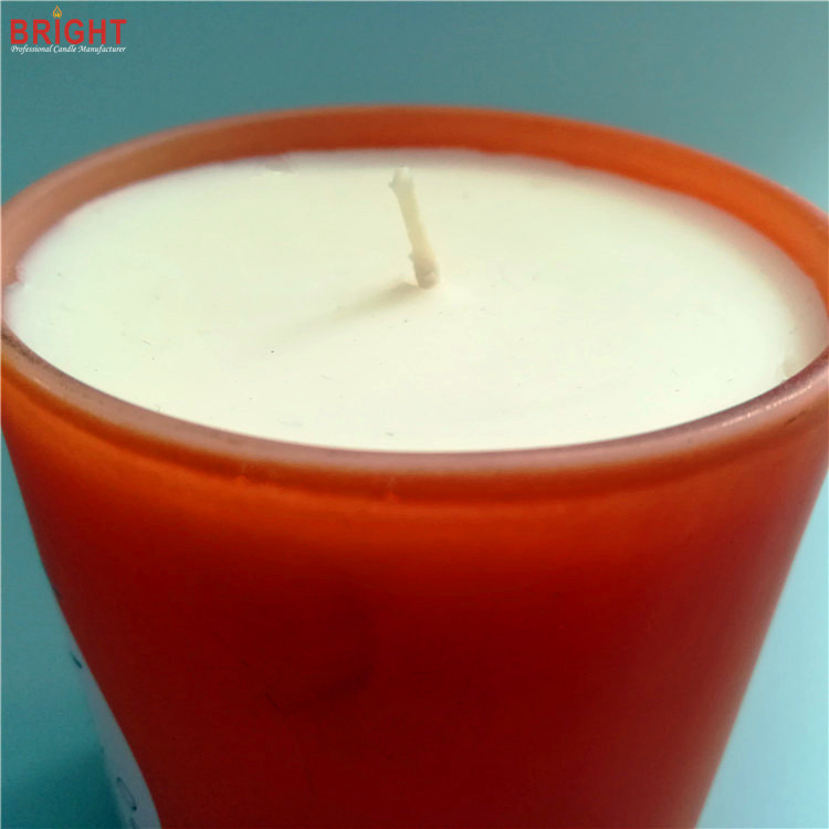 Organic 100% soy wax scented candles in custom glass jar