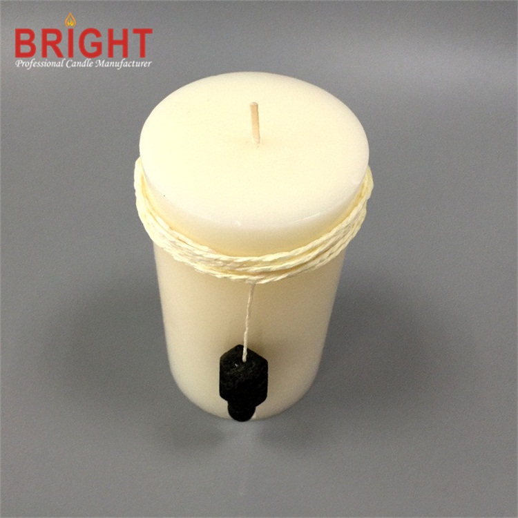 Advent white lily decoration wax candle for sale