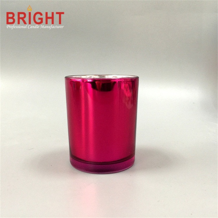 Spraying rose gold lantern holder tall glass wedding candle
