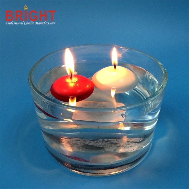 Unscented Colored Red 4.5h Floating Candles