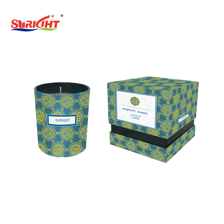 3 Wicks Black Unique Men's Jars Candle for Father's Day with Wooden Lids