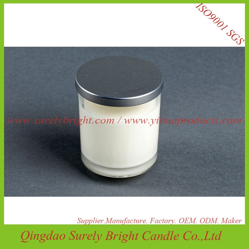 Glass Jar Candle With Metal Lid