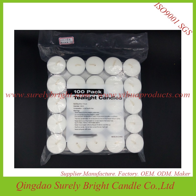 Bargain Price of 100% 58℃ paraffin wax 10g tealight candle