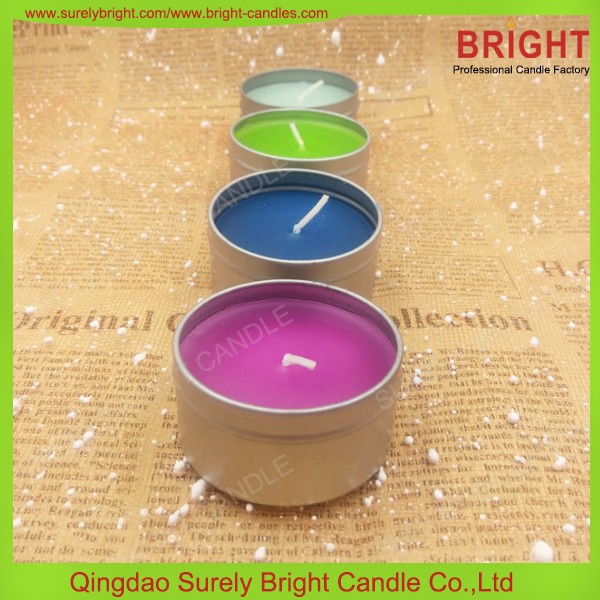 New Color Scented Mini Tin Candle