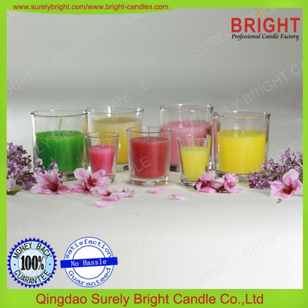 D5*H6cm 1.76oz Printing Gift Glass Jar Candle Wholesale