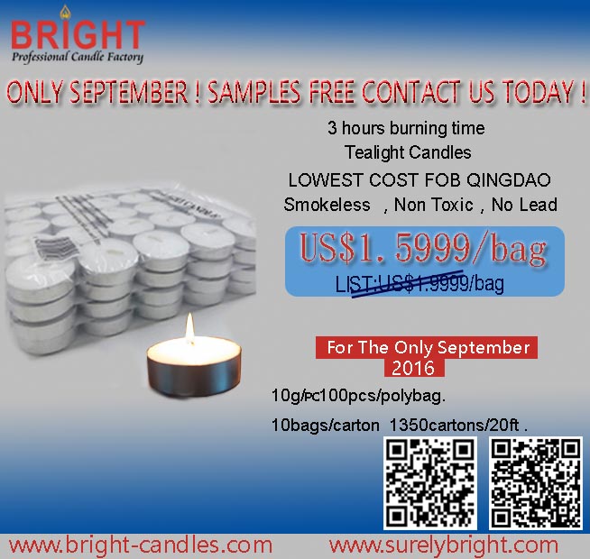 ONLY SEPTEMBER ! SAMPLES FREE CONTACT US TODAY !