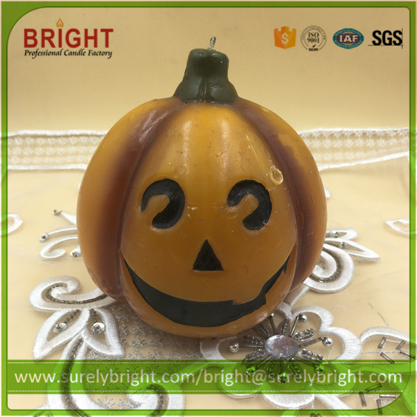 Halloween Holiday Decoration Pumpkin Shape Candles Gift