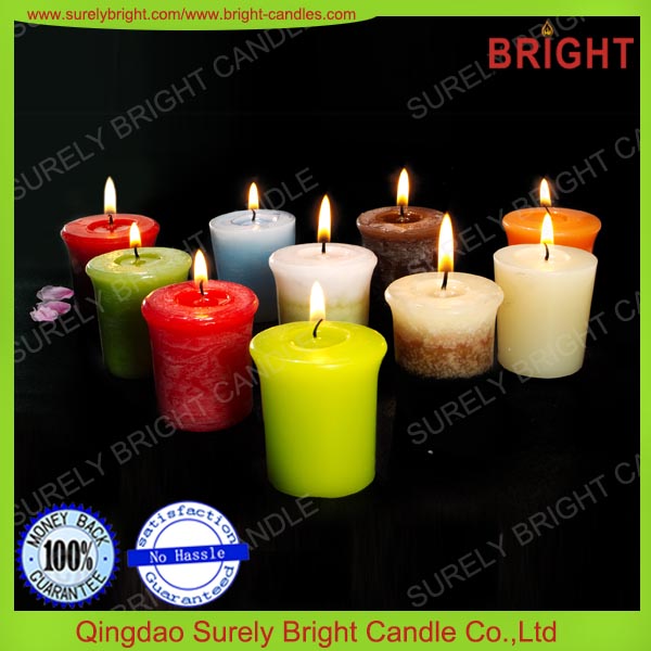 Colored Unscented Votive Candles Wholesale