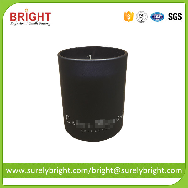 Wholesale Black Color Glass Jar Container Candles Wholesale