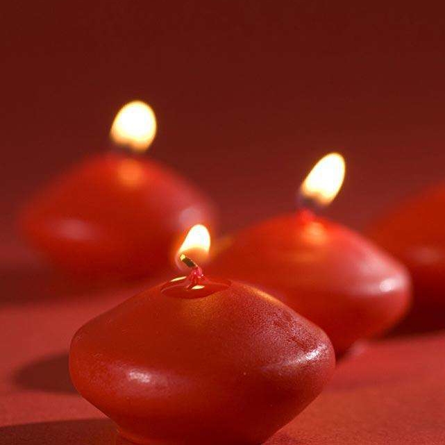 Hotel Decoration Colored Paraffin Wax Floating Candles