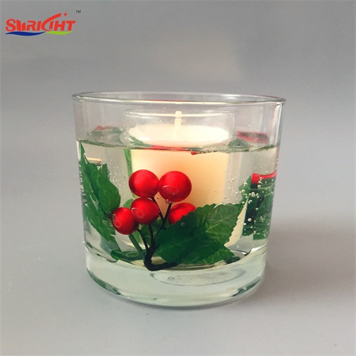 Round Plain Glass Cup Champagne Gel Luxury High-end Candle