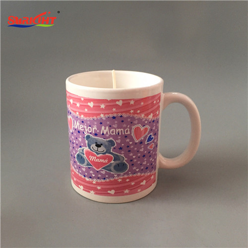 Handmade Ceramic Pottery Porcelain Custom Printing Paraffin Mug Candle