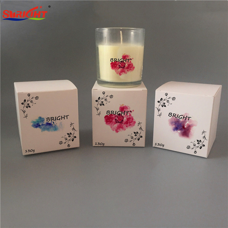 Cheap Wax White Custom Paper box SPA Scented Candles