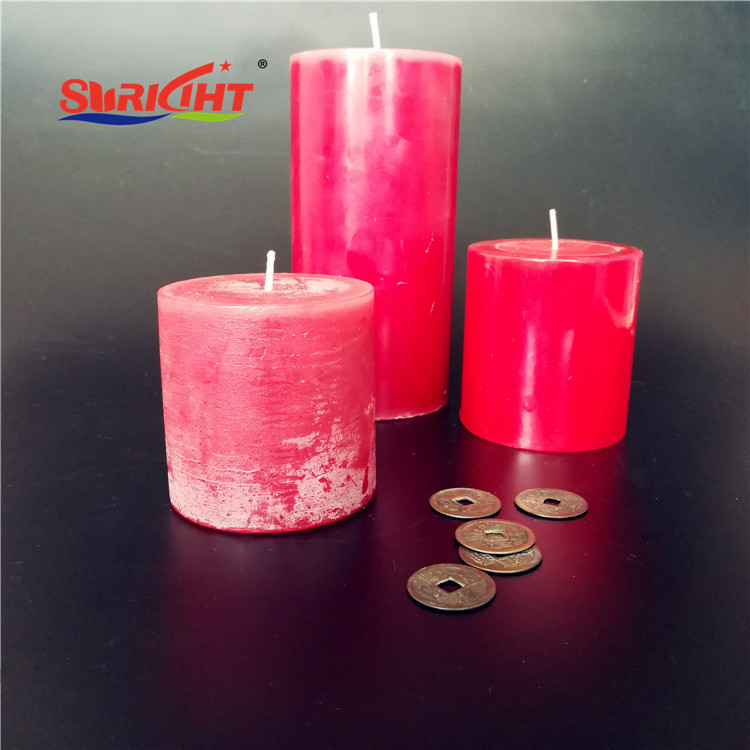 Long Burning Time Rustic Pillar Candles