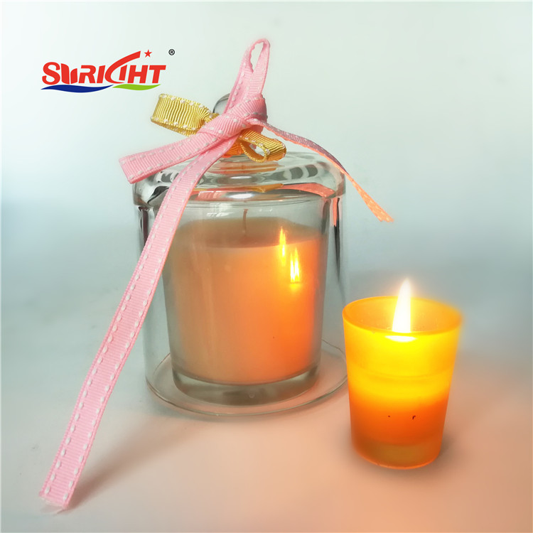 Luxury Nature Lemmongrass Wisky Mixed Aroma Cloche Candle with Ribbon Decoration
