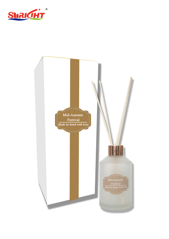 Customizable gift box Clear Glass Jar Candle Diffuser Set