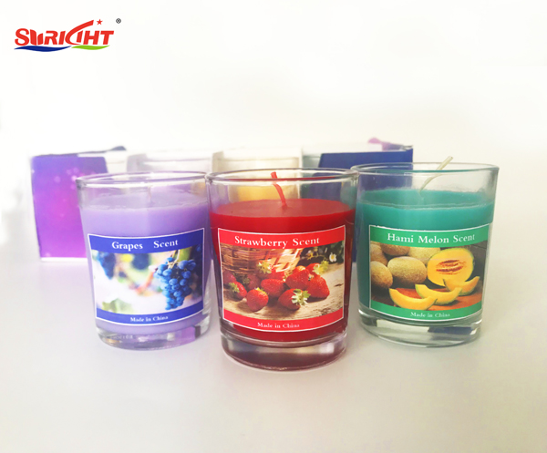 Fruit aroma series custom-made label box glass jar candle