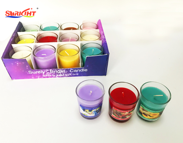 Fruit aroma series custom-made label box glass jar candle