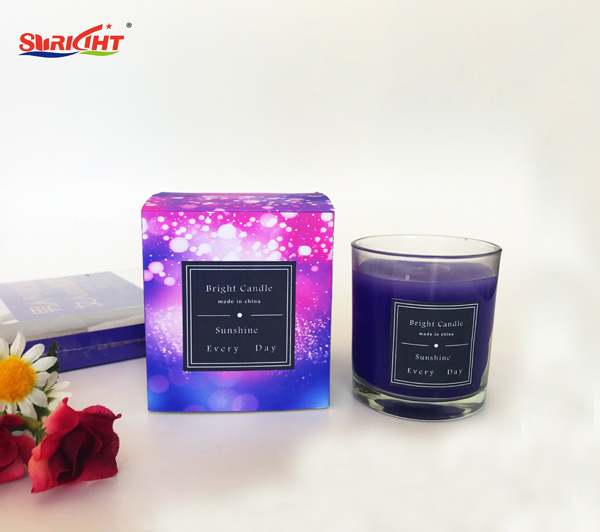 Fantasy star series glass jar candle packaging box