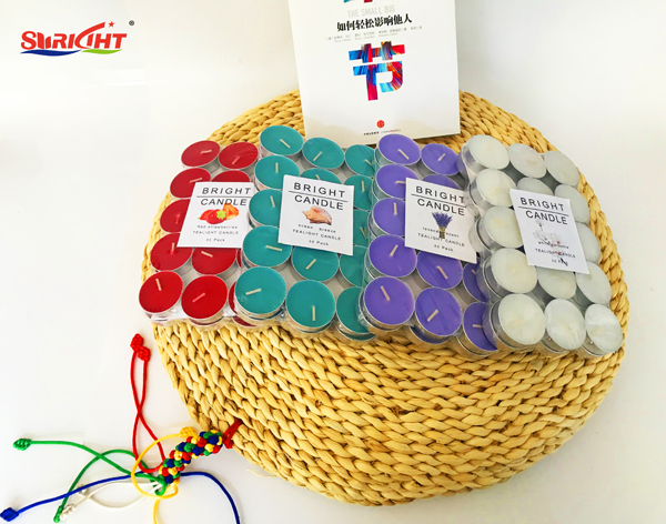 Factory supplied Auto Machine made colorful scented tealight candle