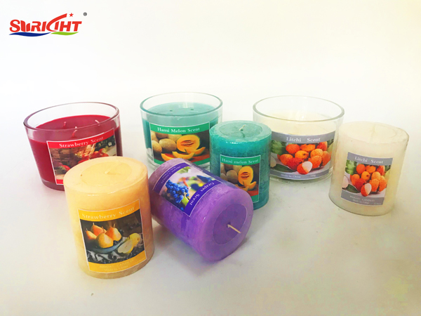 China Can Customize The Color Fruit Odor Effect Pillar Candle