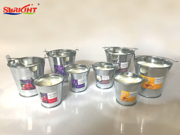 Bucket Shape Scented No Anti-dumping Duty Outdoor Candles