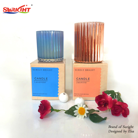 Brown Paper Wrapped Glass Soy Candle