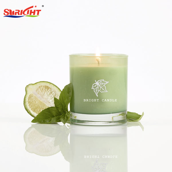 2019 Lime Flavoured Luxury Glass Soya Candle