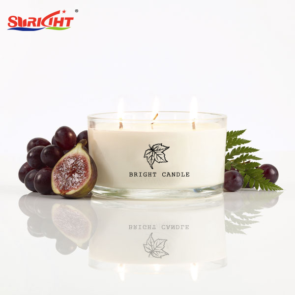 2019 Blueberry Scented Luxury Glass Soy Candle