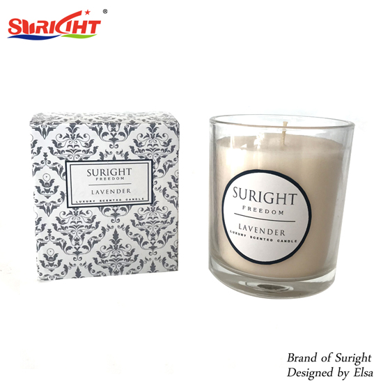 European Pattern Custom Logo Soy Candle Glass Luxury Scented Candles