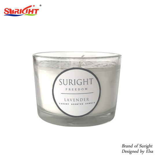 Luxury Glass Jar Scented Candle Paraffin Wax Candle