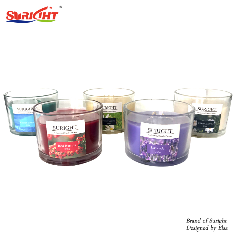 Three Wick Lavender Scented Glass Candles Are Hot Sellers